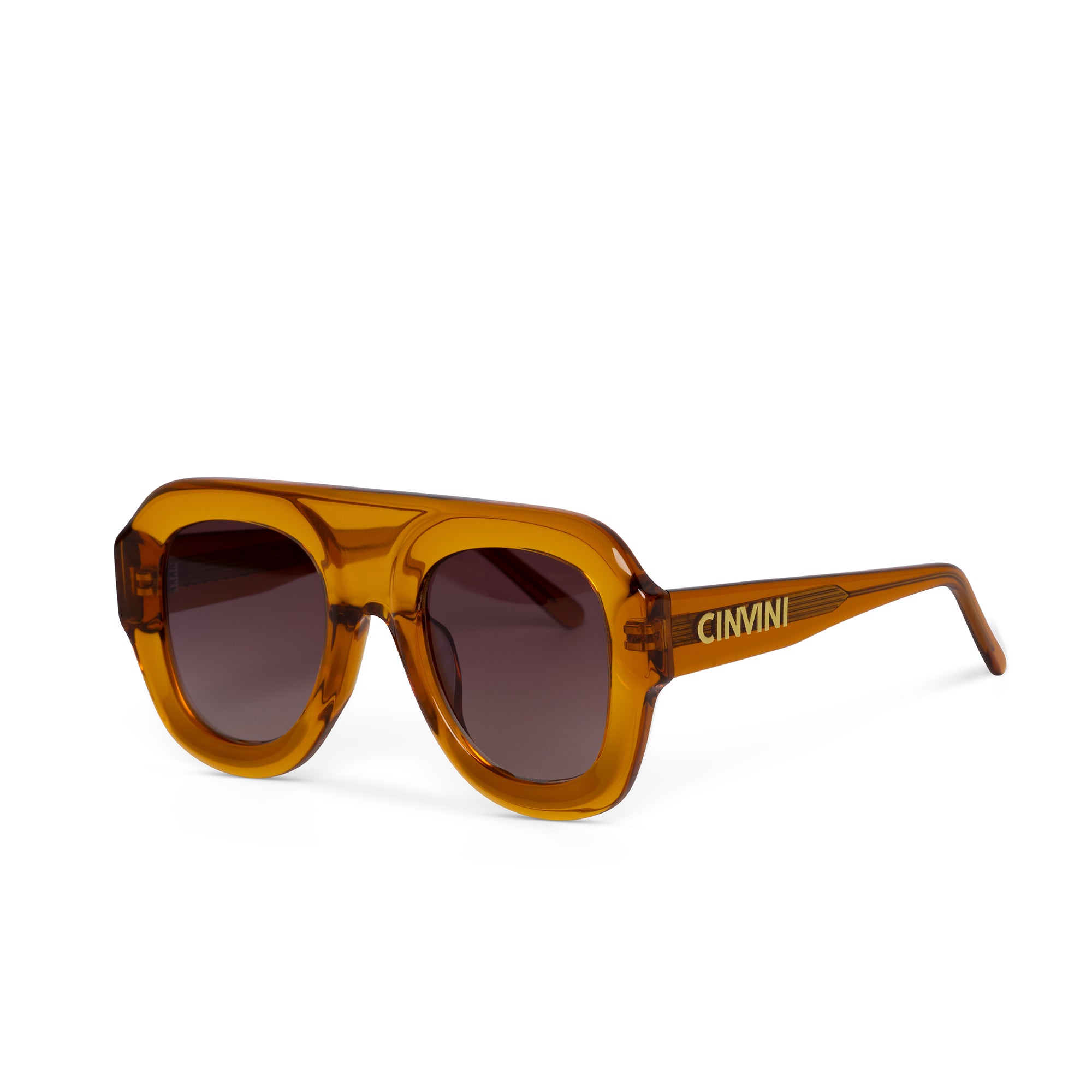 CINVINI - AVIATOR ORANGE SUNGLASSES