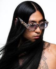 CINVINI x YURU - SQUARE CHUNKY PRINT SUNGLASSES