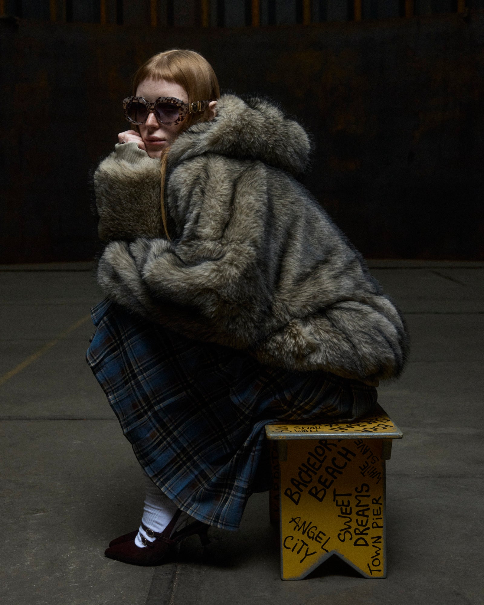 CINVINI - BEIGE FURBY JACKET