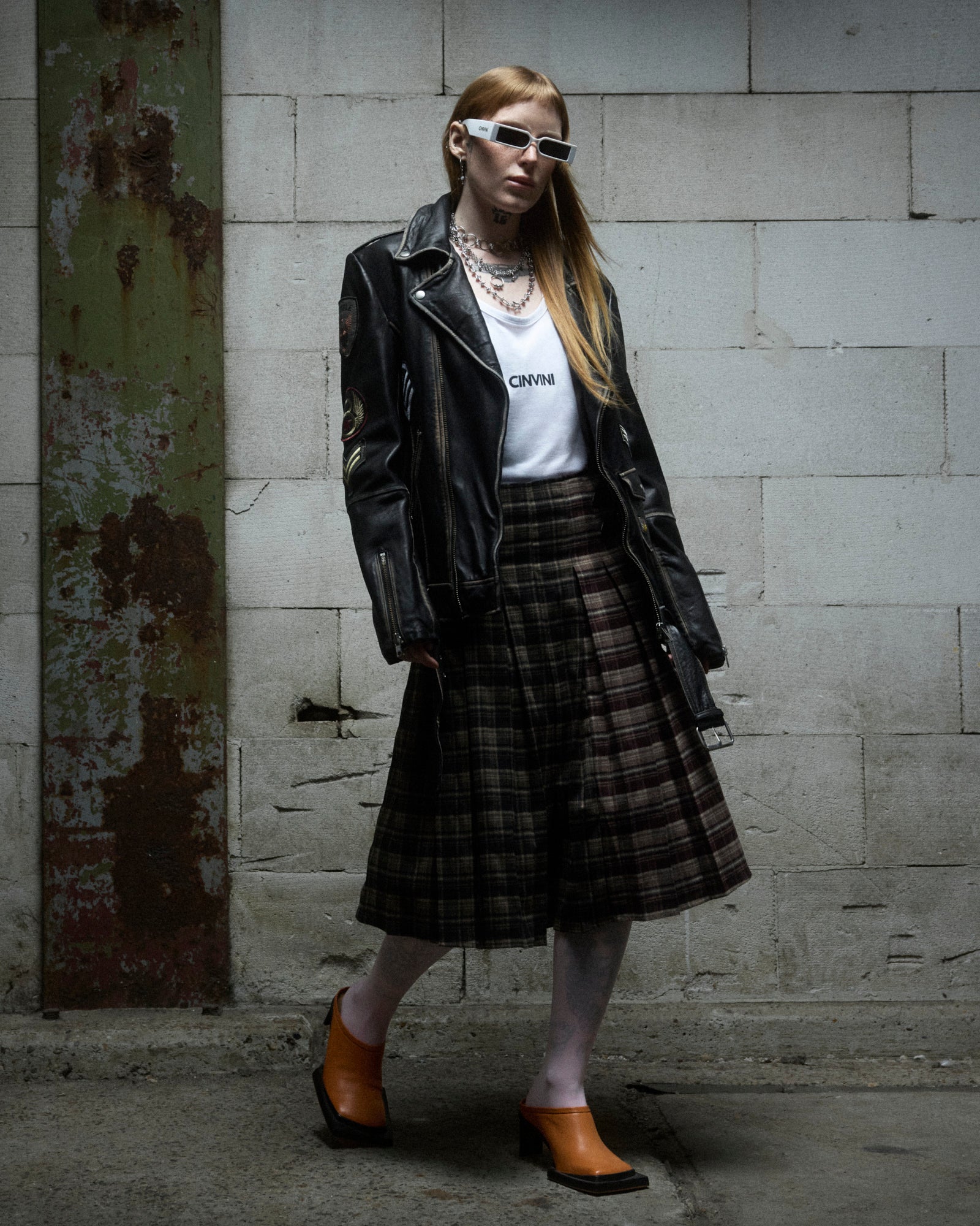 CINVINI - WHITE STRING TANK TOP