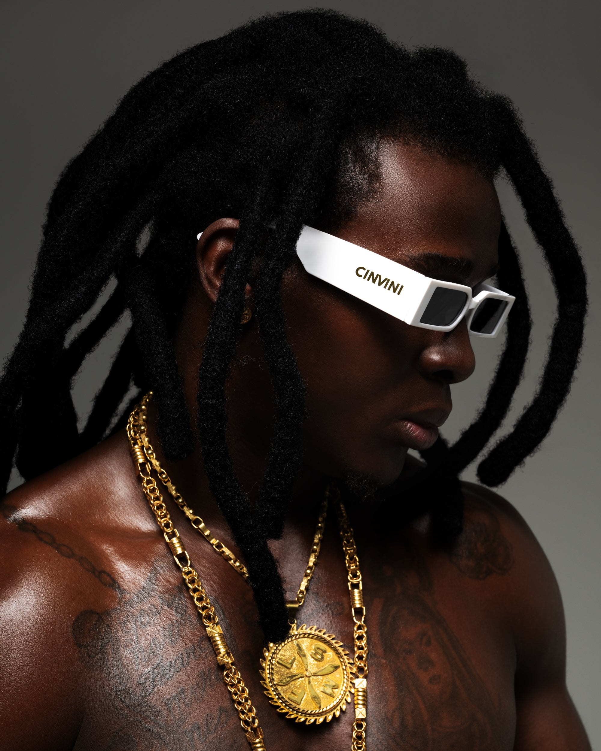 CINVINI - STATEMENT WHITE NO.1 SUNGLASSES