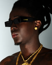 CINVINI - STATEMENT BLACK SUNGLASSES