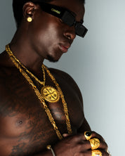 CINVINI - STATEMENT BLACK SUNGLASSES