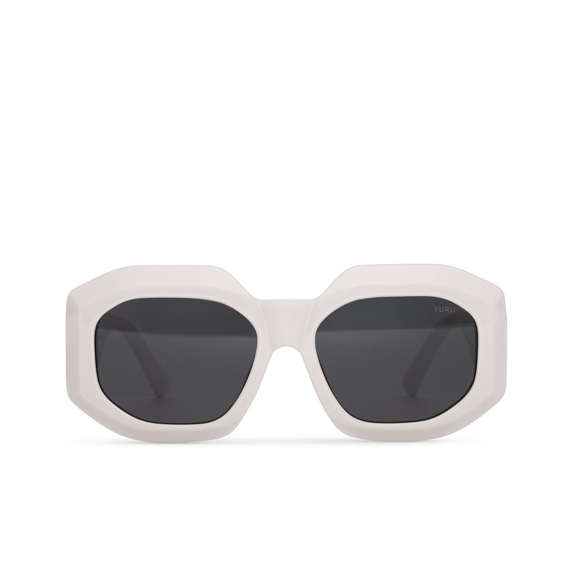 CINVINI x YURU - SQUARE CHUNKY WHITE SUNGLASSES
