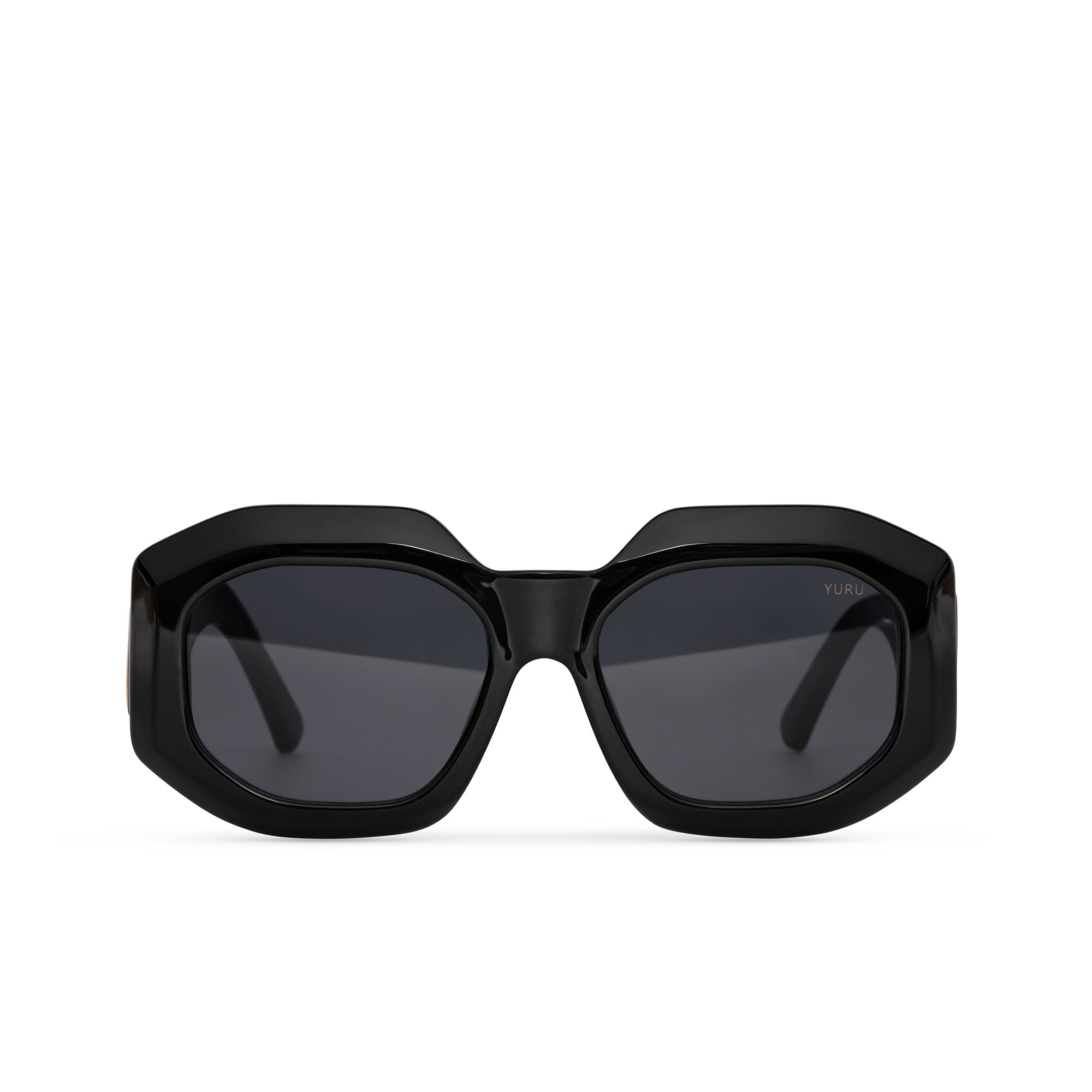 CINVINI x YURU - SQUARE CHUNKY BLACK SUNGLASSES