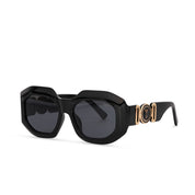 CINVINI x YURU - SQUARE CHUNKY BLACK SUNGLASSES